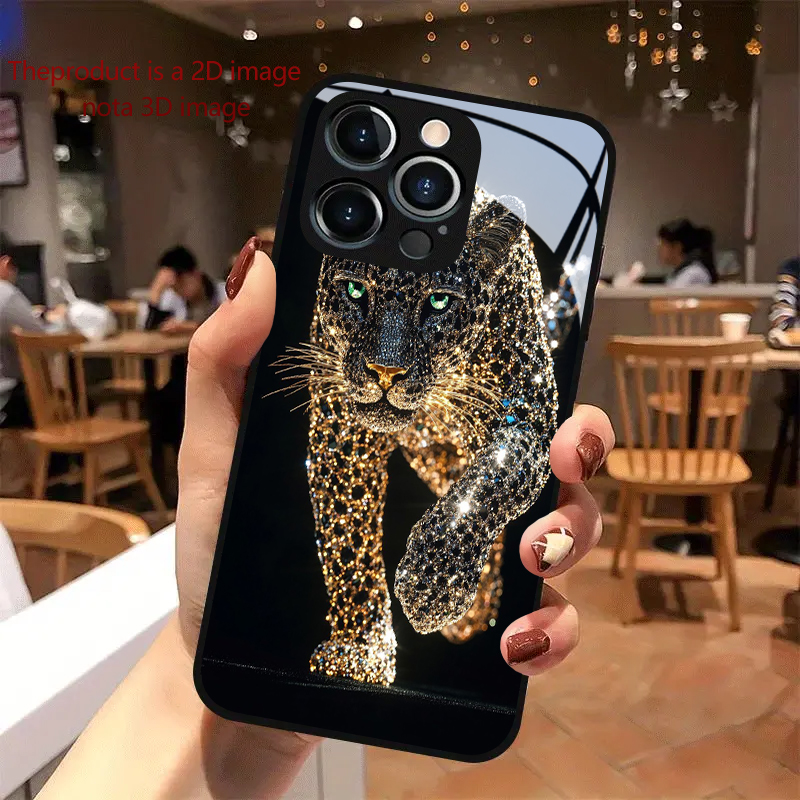 Table Tennis 11 - PROTECT Diamant-gezet Gouden Cheetah voor iPhone