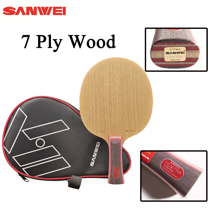 Table Tennis Blades - Nieuw SANWEI FEXTRA 7 Tafeltennisbat 7-laags