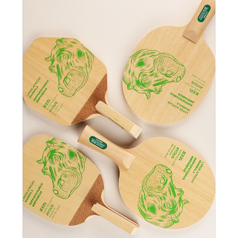 JEELS Green Hippo 1 Ply Ayous  - Table Tennis Blades recensie en prijs