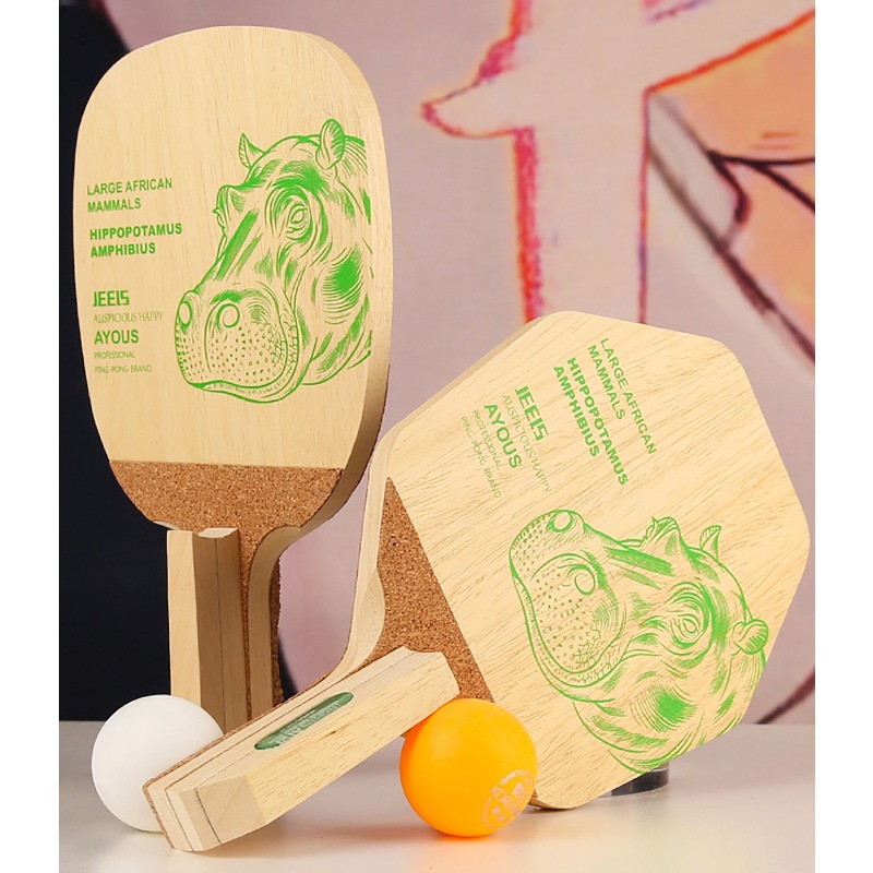JEELS Green Hippo 1 Ply Ayous  - Table Tennis Blades recensie en prijs