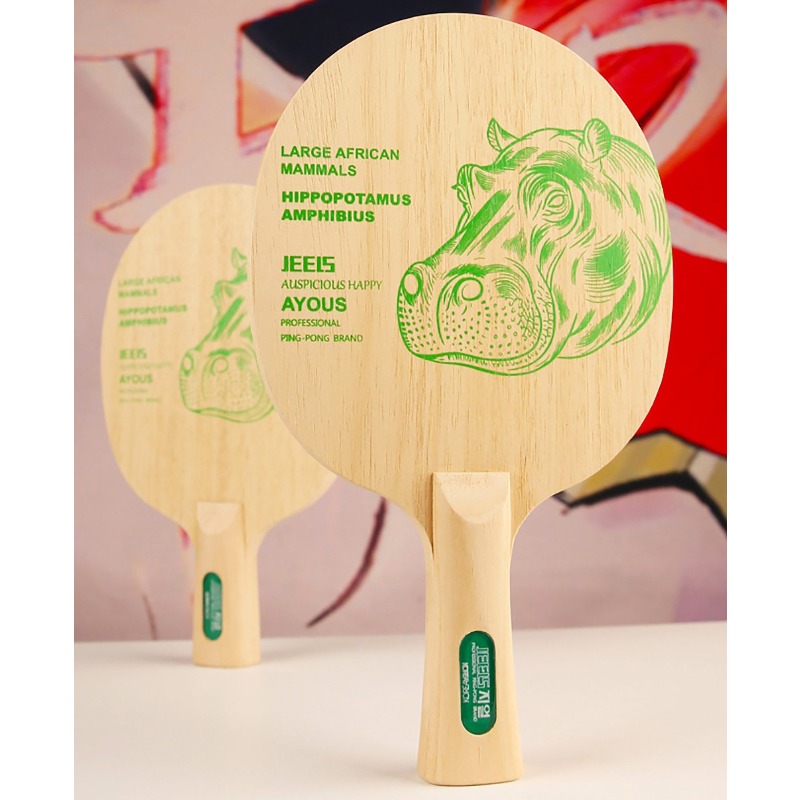 JEELS Green Hippo 1 Ply Ayous  - Table Tennis Blades recensie en prijs